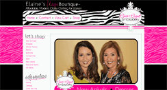 Desktop Screenshot of elainesuniqueboutique.com